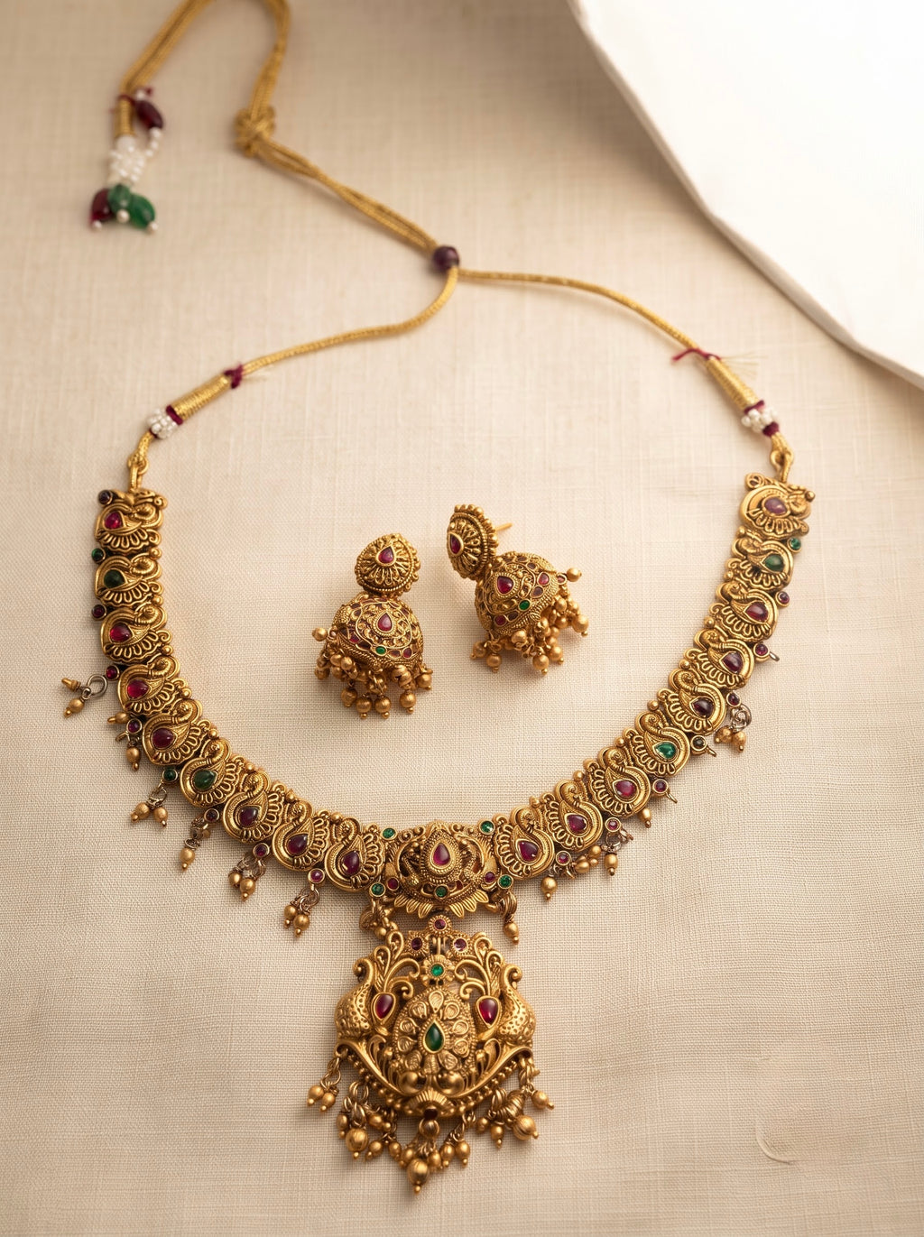 Padma : Necklace & Earring Set